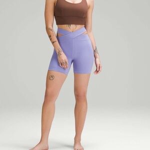 LULULEMON Align Cut-Out High-Rise Short 6" *Dark Lavender*